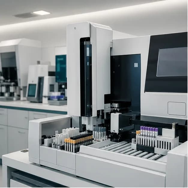 Advanced chemistry analyser in a modern clinical laboratory