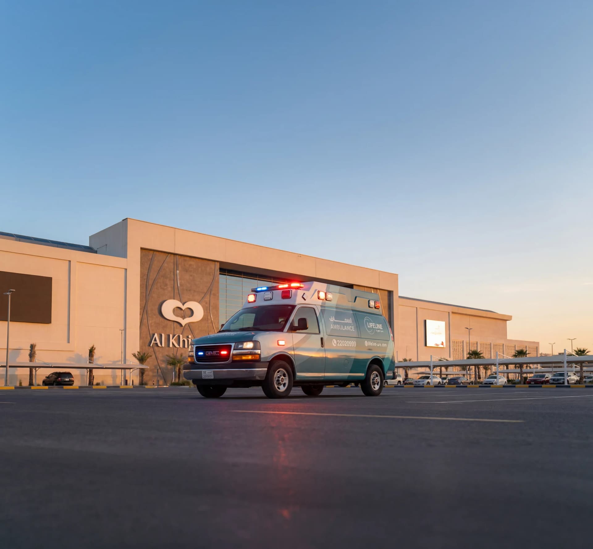 Approved Lifeline ambulance image at Al Khiran